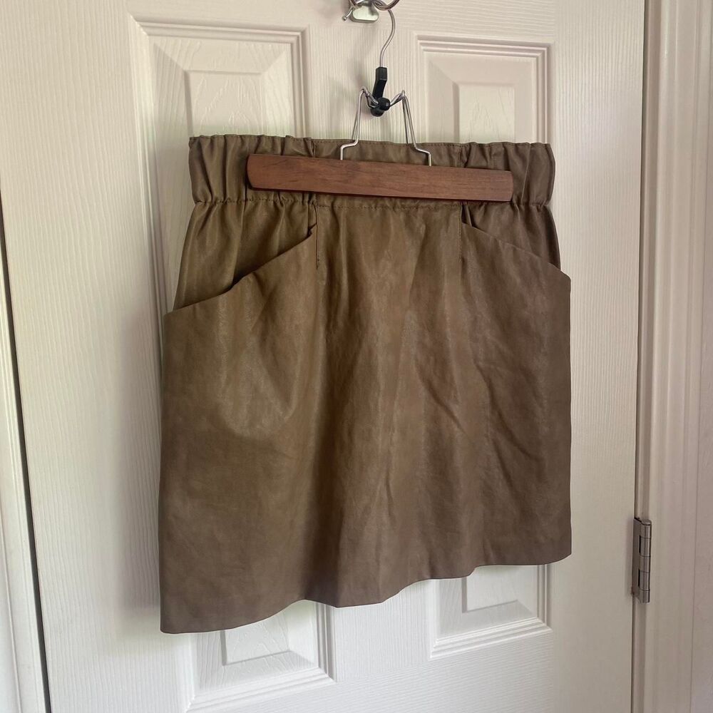 Zara Women's Brown and Khaki Skirt